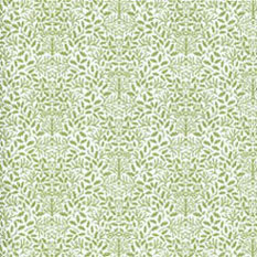 Dollhouse Miniature Wallpaper: Acorns, Green On White